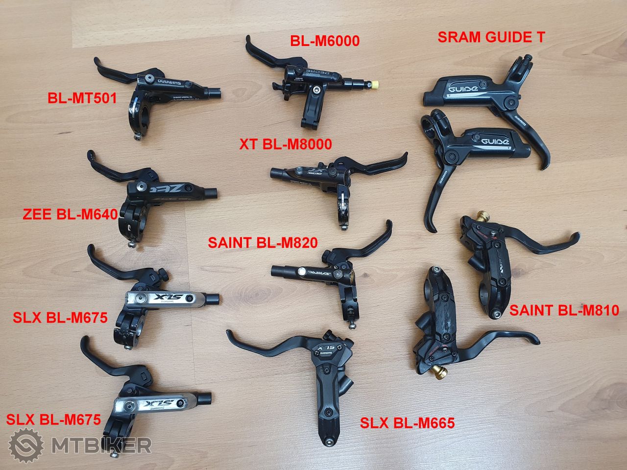 Pravé hydraulické brzdové páky Shimano Slx XT Zee Saint Deore