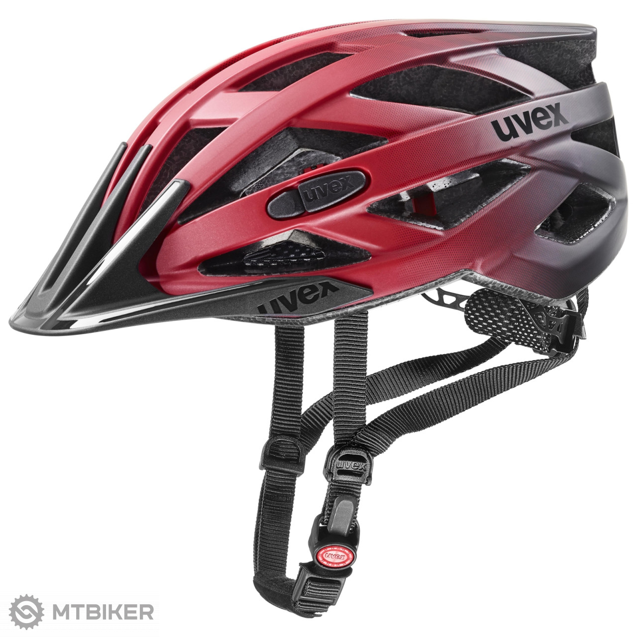indruk vergaan kristal Uvex bicycle helmet i-vo cc red black mat - MTBIKER.shop