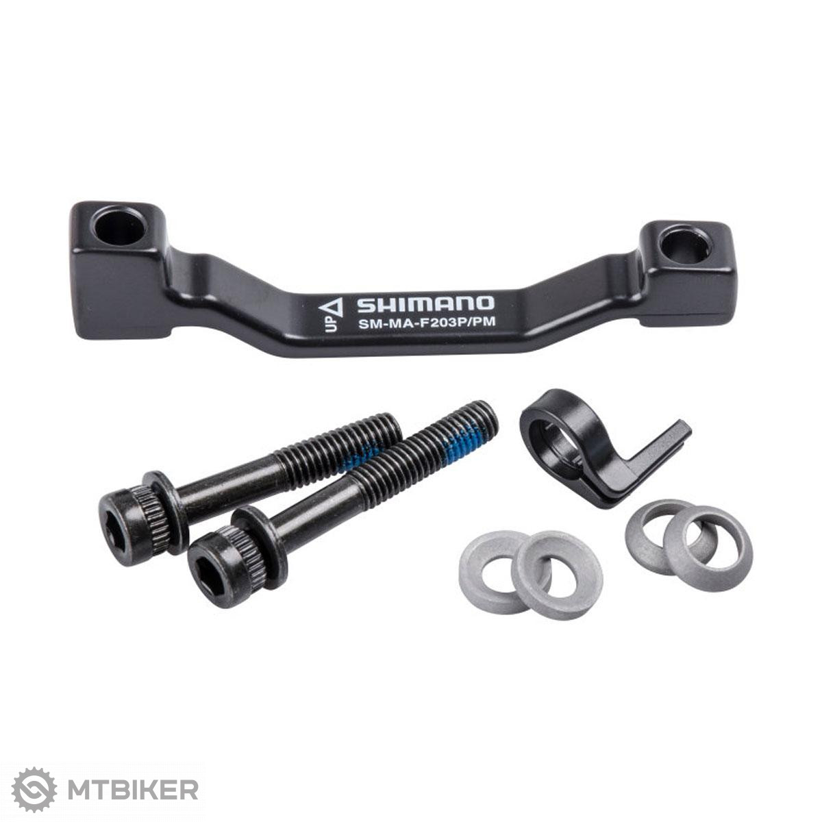 bureau Zeehaven consultant Shimano adapter for front/rear disc, from 180 to 203 mm, Post Mount -  MTBIKER.shop