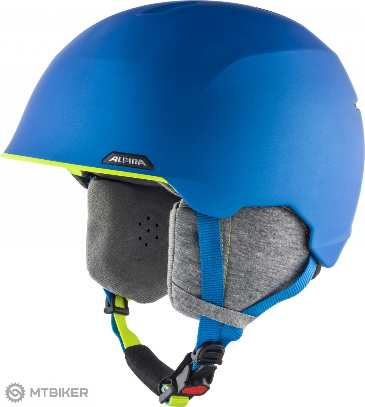Geavanceerde draadloos favoriete ALPINA ALBONA Ski helmet, blue-neon-yellow mat - MTBIKER.shop