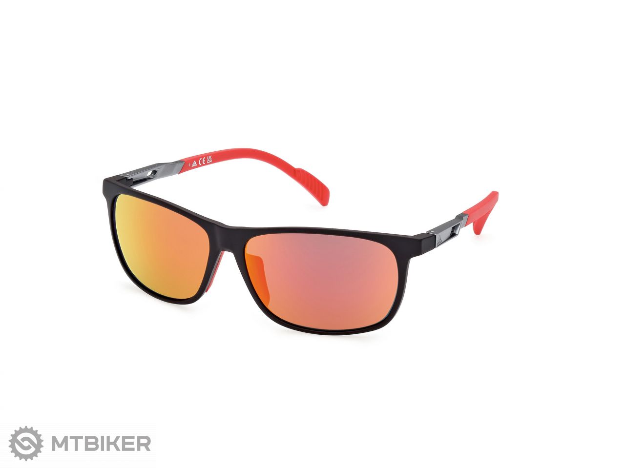luego rock jardín adidas sunglasses Sport SP0061 Matte Black / Roviex Mirror - MTBIKER.shop