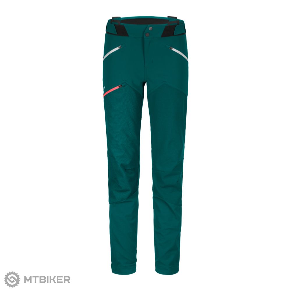 Ortovox Westalpen Softshell women's pants, pacific green - MTBIKER