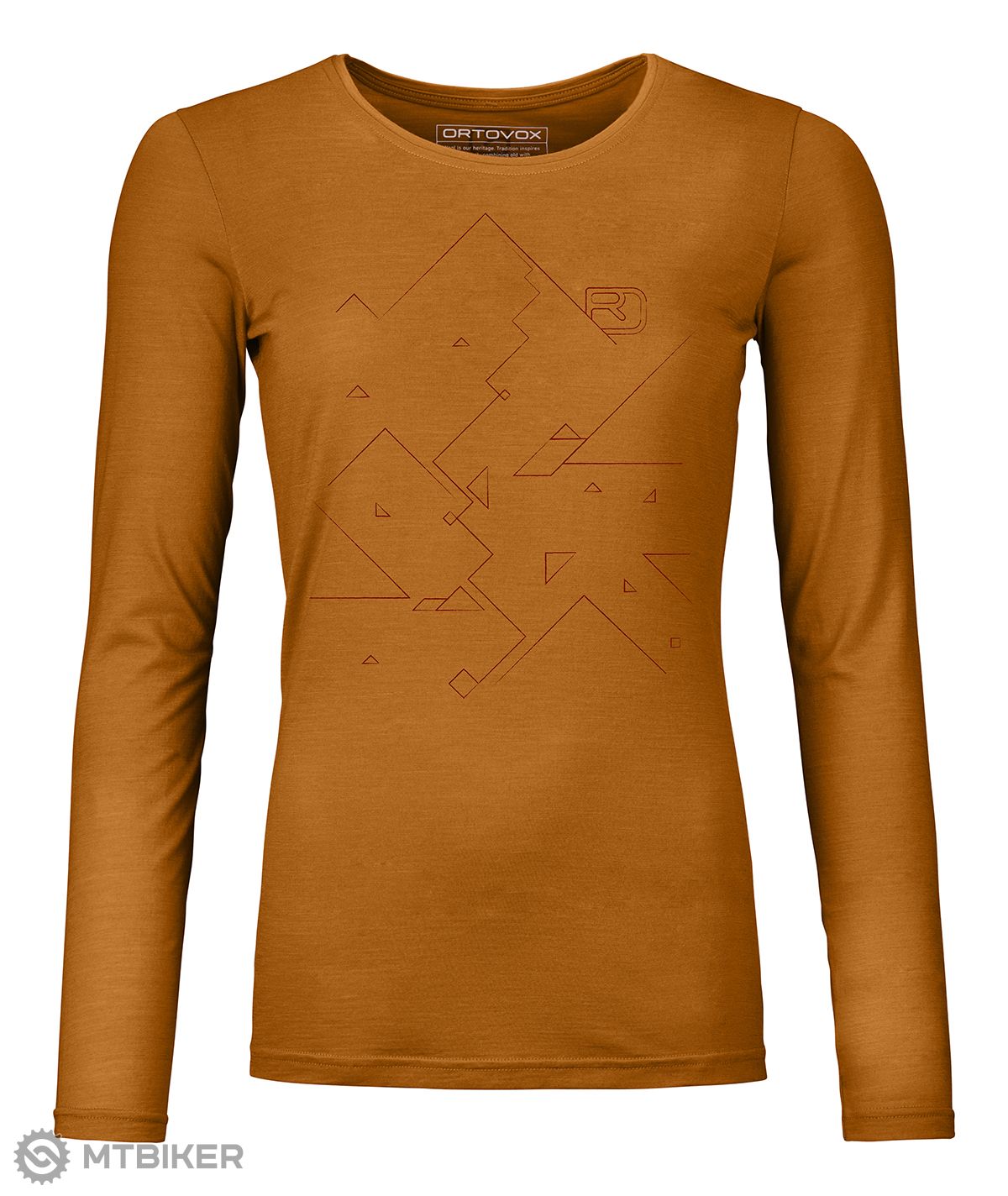 ORTOVOX 185 Merino Tangram Women's T-Shirt, Sly Fox - MTBIKER.shop