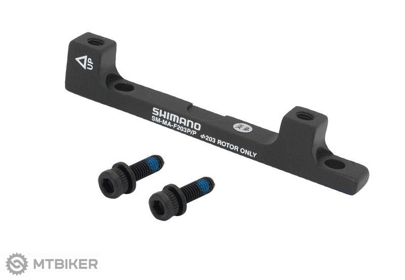 Hick afschaffen Puno Shimano adapter, front/rear, Post Mount, for 203 mm disc - MTBIKER.shop