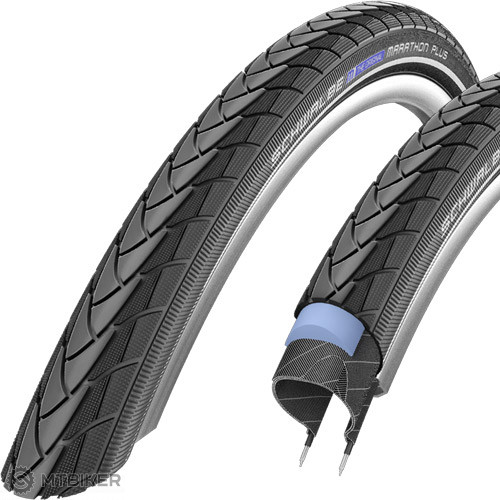 advies versus op tijd Schwalbe tire MARATHON PLUS 700x35C (37-622) 67TPI 900g reflex, wire -  MTBIKER.shop
