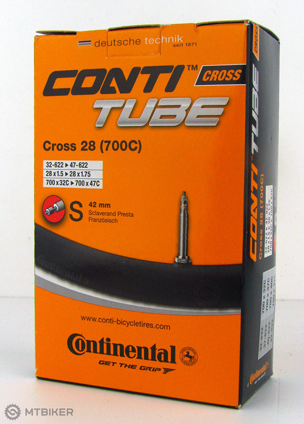artikel satire gevolg Continental Cross 28" x 1.5-1.75" tube, valve stem - MTBIKER.shop