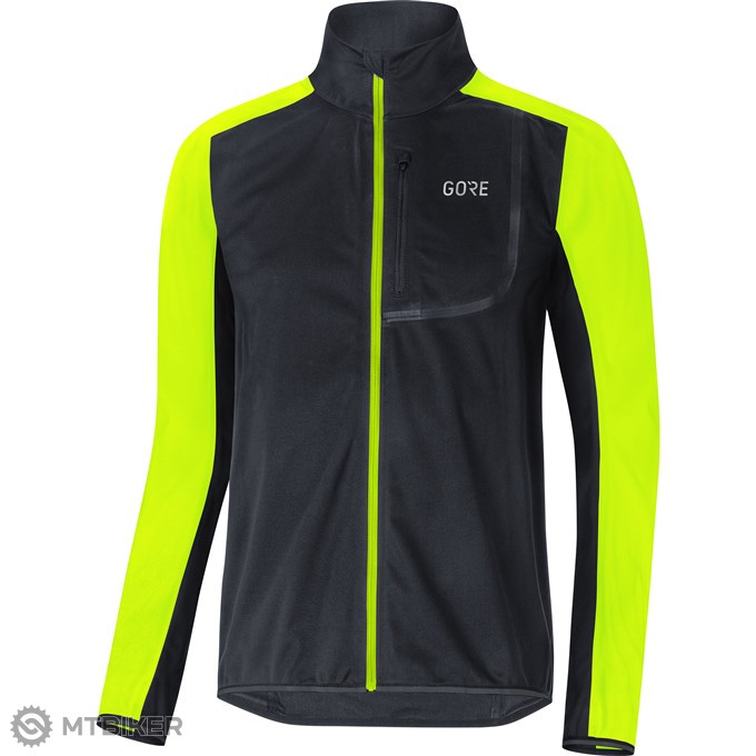 Gore Wear THERMO TRAIL - Cycling jacket - black/neon yellow/black