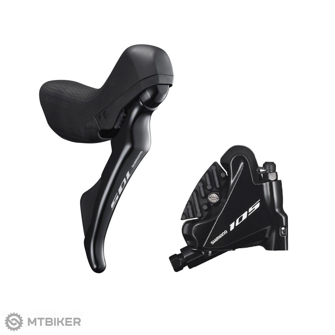 Shimano 105 ST-R7020/BR-R7070 Dual Control shifting/hydr. brake, 11-speed, right, Flat Mount, 1700 mm plates - MTBIKER.shop
