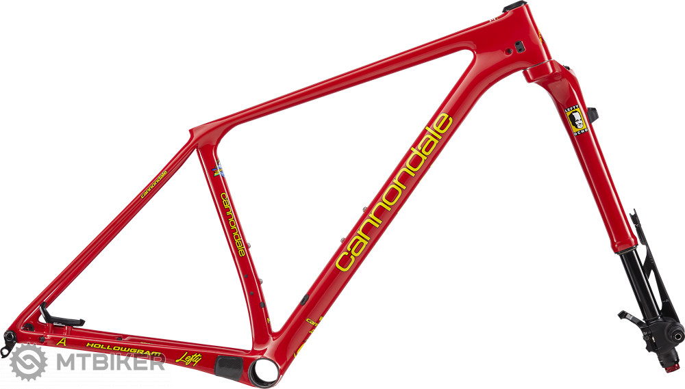 Cannondale F Si Hi Mod and Lefty Ocho Carbon Heritage Red set