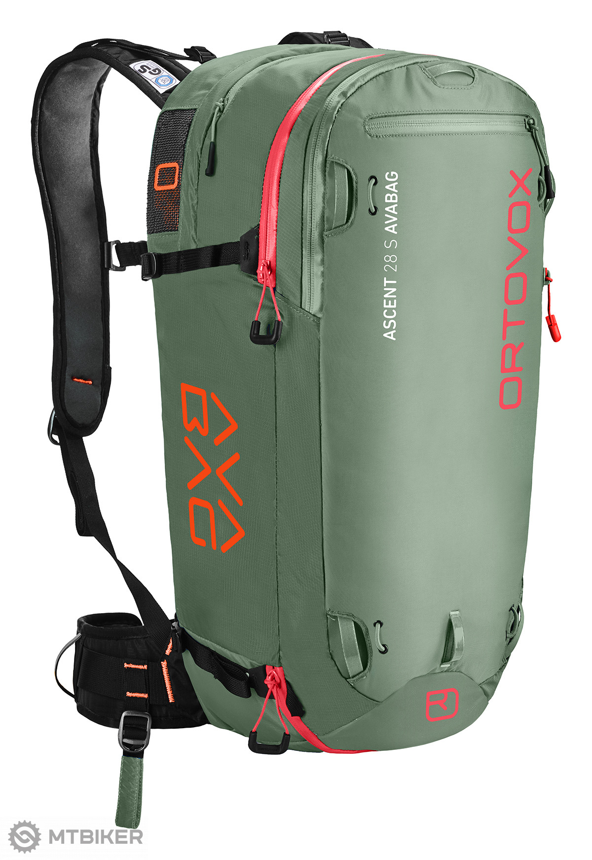 favoriete Verkeersopstopping langs Ortovox Ascent 28 S Avasatchet Kit avalanche backpack, Green Isar -  MTBIKER.shop
