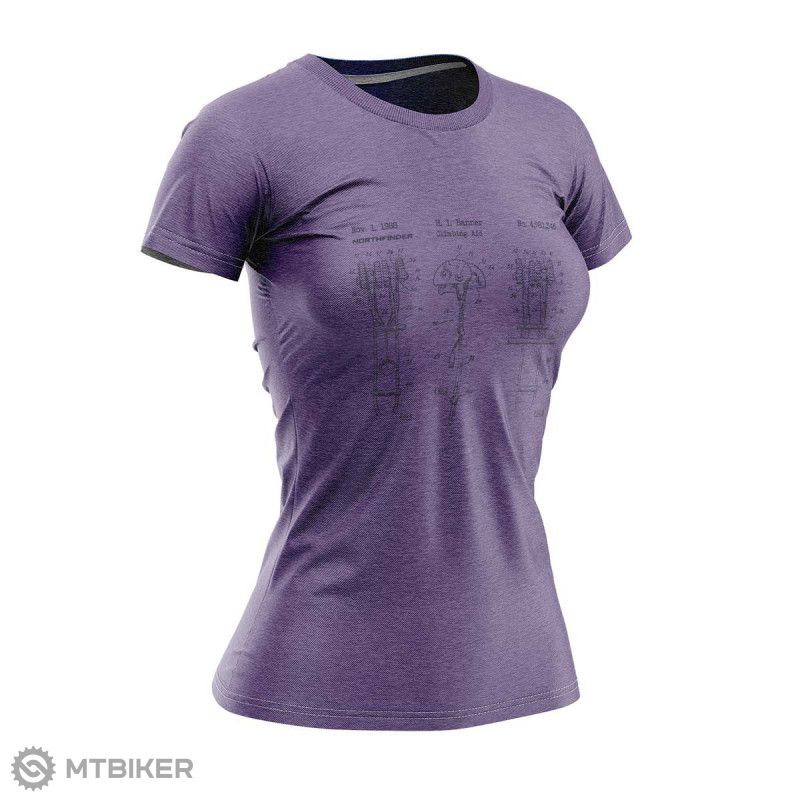 Armchair Out of date collateral Northfinder MADELEINE dámské tričko, purplemelange - MTBIKER shop