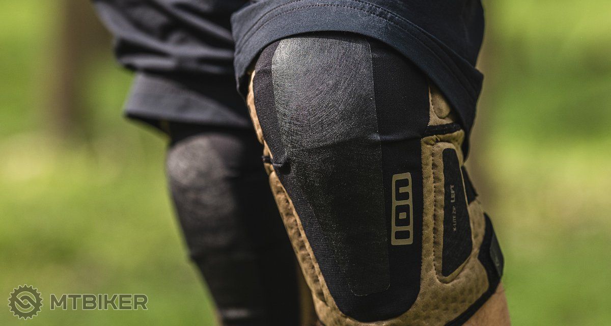 Genouillères ION K-Lite Zip - Protection Niveau 1 - Pour VTT Enduro - Taille L - Fermeture Zippée Latérale