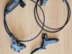 Sram disc brake level bronze stealth 2 piston grey anodized set