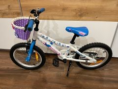 Predám detský bicykel Ghost Powerkid 16 white/blue