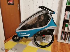Vozík Qeridoo KidGoo1 + bežecký set + kotúčové brzdy + oska Thule
