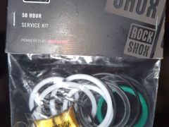 Nová servisná sada Rockshox Monarch 50 hour service kit + nálepky na tlmič