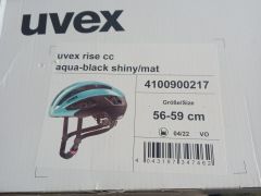 Uvex Rise CC aqua/black shiny/mat