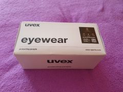 Uvex Pace Stage CV okuliare, white matt/mirror gold