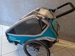 Vozík Qeridoo KidGoo1 + bežecký set + kotúčové brzdy + oska Thule