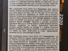 Fenix Bc30 V2.0 + 2x Fenix 18650 2600mAh