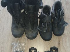 Sada cestných tretier, nové kufre, predále Look KEO classic 3