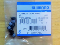 Shimano Deore XT Fc-M8000-B2 Gear Fixing Bolt Set - M8 x 9mm - Y1Rl98060