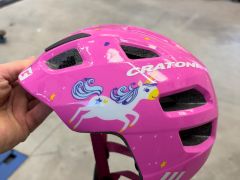Cratoni Maxster detská prilba, unicorn pink glossy