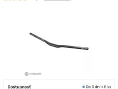 Predám riadidlá PRO LT Low Rise , 31.8 mm/800 mm, zdvih 20 mm