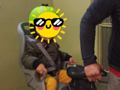 Detská zadná sedačka na bicykel