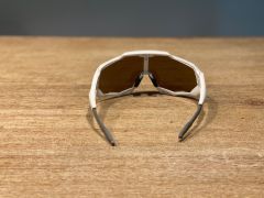 100% Speedtrap, Okuliare - Matte White - Hiper Blue Multilayer Mirror Lens