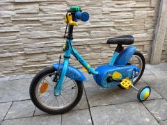Predam detsky bicykel (Decathlon) s pomocnymi kolieskami