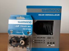 Přehazovačka 11s Shimano 105 Rd-R7000 GS (dlouhé ramínko), černá