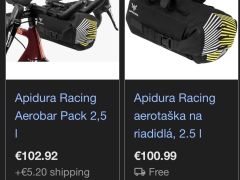 Apidura racing aerobars 2,5l
