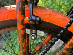 MafiaBike Kush 2+ BMX bike 20  Orange Splatter