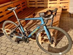 Cestný bicykel Isaac Boson Disc Satin BlueGold 2023 Carbon M