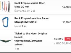 Ticket to the Moon Original hamak, tmavozelená/armádna zelená