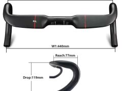 Carbon gravel riadidla