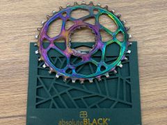 Absolute Black 34z oval Sram