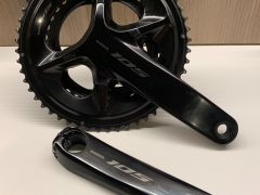 Predám jednu sezónu jazdené kľuky :  Shimano 170mm, 105 Fc-R7100  kľuky, 2x12, 52/36T