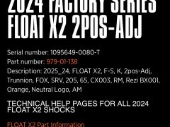 FOX X2 205x65m trunnion 2025 - najazd cca 100km