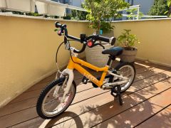 Zlty detsky bicykel Woom 2, 14 palcov