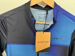 Dres Shimano S-Phyre Flash Short Sleeve Jersey, black/blue, velk. M