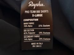 Rapha cyklistické krátke nohavice Pro Team Bib Shorts, nenosené, XL