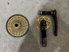 Sram XX1 Gold Sada  + Absolutblack Oval