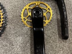 Sram XX1 Gold Sada  + Absolutblack Oval