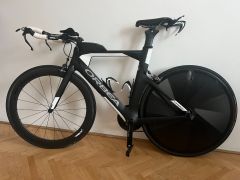 Časovka/Triatlon Orbea Ordu, Dura Ace, karbónové kolesá + disk Zipp, doklady