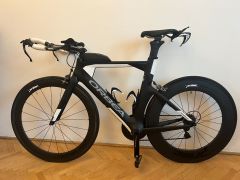 Časovka/Triatlon Orbea Ordu, Dura Ace, karbónové kolesá + disk Zipp, doklady