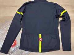 Castelli Fondo 2 Jersey Dark Gray/Yellow Fluo L