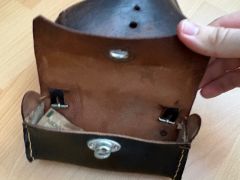 Retro koženné sedlo na bicykel