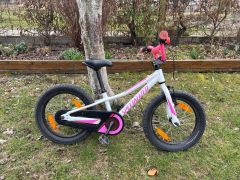 Dievčenský bicykel Specialized Riprock Coaster 16 bielo-ružový